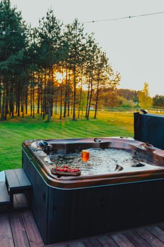 Baldones dabas retrīts - Exclusive holiday house near Riga jacuzzi sauna extra cost (Baldones dabas retrits - Exclusive holiday house near Riga jacuzzi sauna extra cost) in Pulkarne