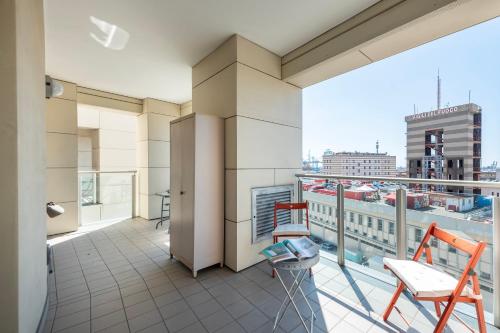 balkon/terras, Charming Apartment Genova City View - Happy Rentals in Sampierdarena