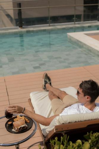 Swimmingpool, Hub Hotel Asuncion in Asuncion