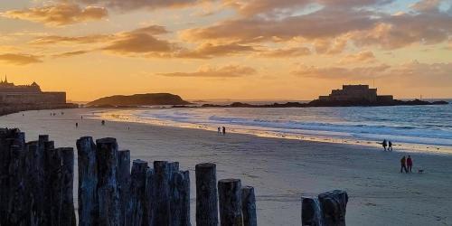 沙灘, KerMady, maison proche de la mer in 市中心