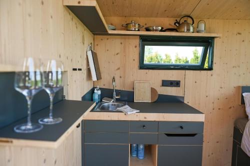 Kitchen, Sleep Space 3 - Green Tiny Spot Cuxhaven Altenbruch in Cuxhaven