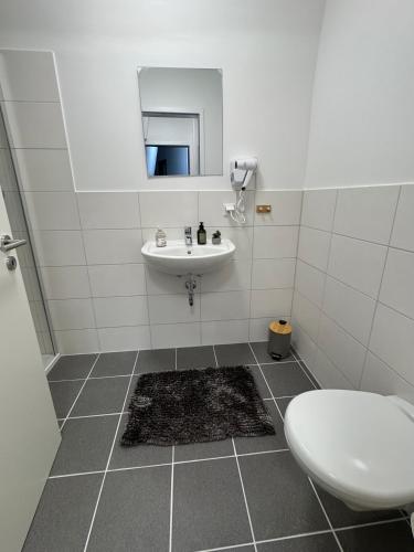 Fürdőszoba, Urbanes Apartment Bielefeld-Bethel in Brackwede