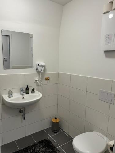 Fürdőszoba, Urbanes Apartment Bielefeld-Bethel in Brackwede