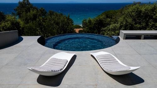 Kilátás, Extreme Luxury Villa in Punta Ala with Private Pool, SPA and Gym in Punta Ala