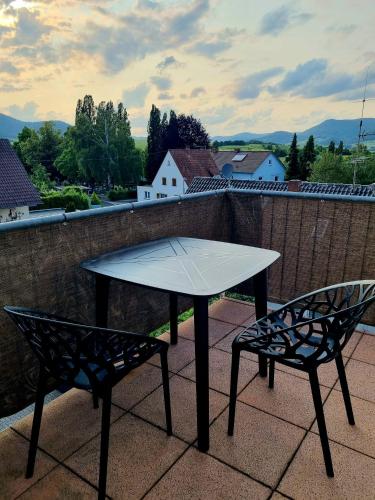 Balkons/terase, Weitblick Pfalz in Ilbesheim bei Landau in der Pfalz