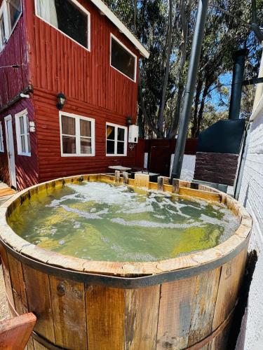 Cabaña con Tinaja Caliente, Quincho y Pet Friendly
