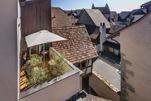 ระเบียง/ชานเรือน, Hotel Adler in ชไตน์ อัม ไรน์