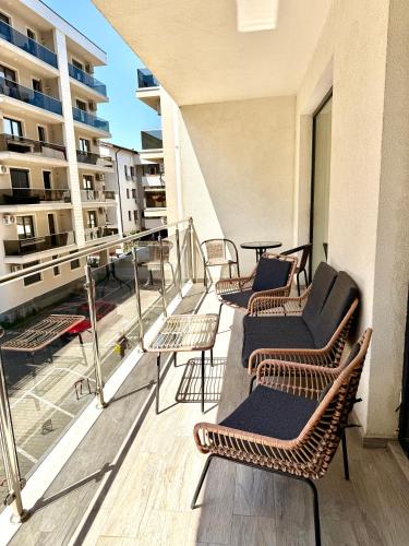 A szálláshely kívülről, Aqua Vista Storia Lujo Apartament Vedere la Mare in Mamaia-Sat