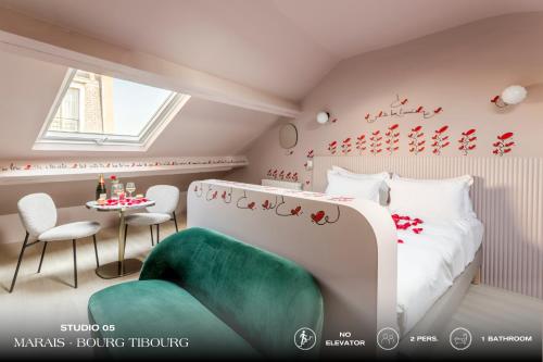 1 double bed