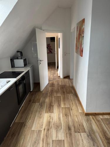 virtuve, MonteurGut Apartments Birke in Lindern (Oldenburg)