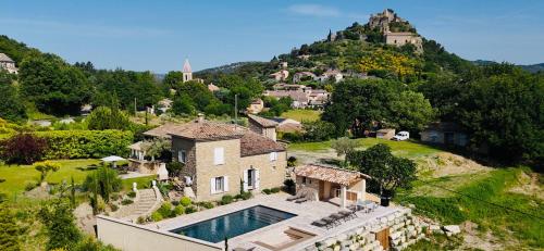 Zwembad, Mas des Anges - Bastide de 5 chambres avec piscine in Entrechaux