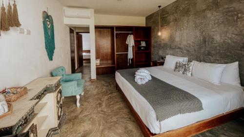 Two Bedroom Deluxe Family Room room in Little Gem Hotel Tulum La Veleta