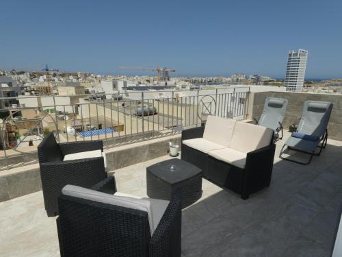 Terrace View-Stylish 2Bedroom Penthouse Ac-Wifi, Msida (fotografie 2)