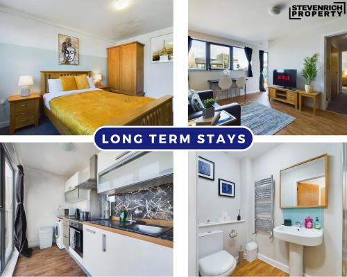Long Stay Liverpool Stylish Flat 2Bed 4Guests WiFi