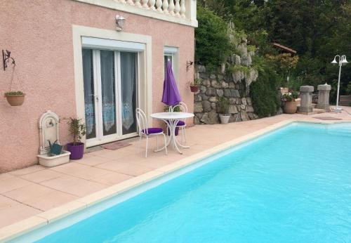 Studio indépendant dans villa avec piscine à Gap