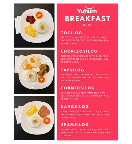 Ételek és italok, Yuhum Bed and Breakfast – Villamonte  Free Breakfast, Wi-Fi & Parking in Bacolod (Negros Occidental)