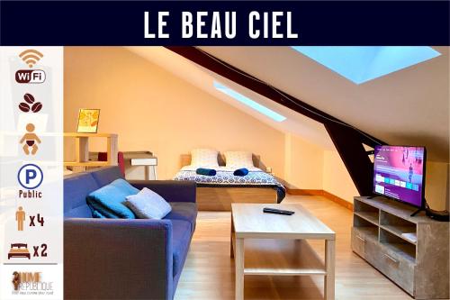 Le Beau Ciel - 2 lits doubles, bureau - Location saisonnière - Auxerre