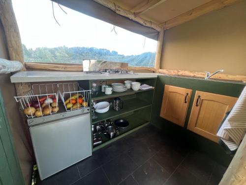 virtuve, Hinton land glampsite in Peterchurch
