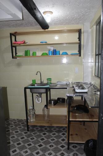 廚房, Hostel Mirador Aukan in 波哥大市中心