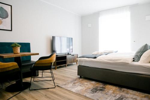 bonquartier - LUXAPT#3 Chice, moderne Wohnung mit Self Check-In, voll ausgestatteter Küche, Klimaanlage und Parkplatz, Sankt Augustin (zdjęcie 6)