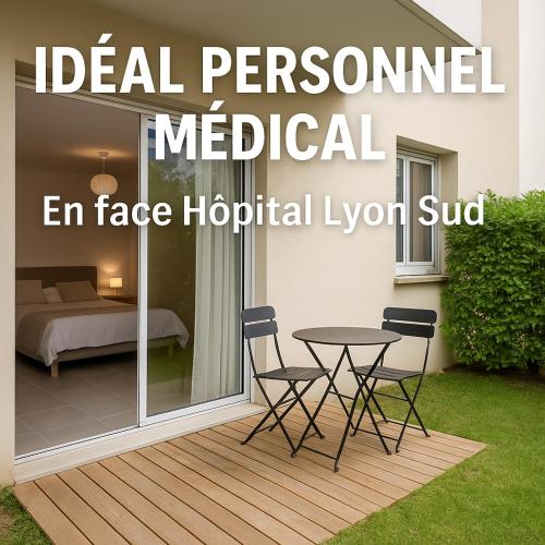 Proche Hôpital LyonSud Metro B Calme et WiFi - Location saisonnière - Pierre-Bénite