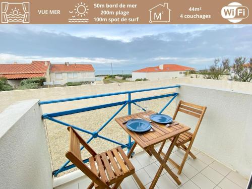 Appartement Rénové Face à la Mer, 200m Plage de la Sauzaie, Balcons, Wifi, Parking à Proximité - FR-1-231-224