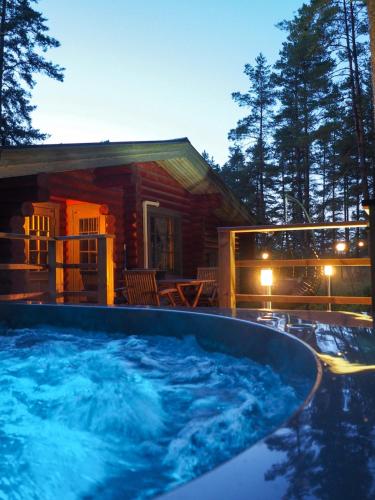 Villa Pihlajanmarja is a Stunning Log Villa on a Waterfront Estate in Bromarv