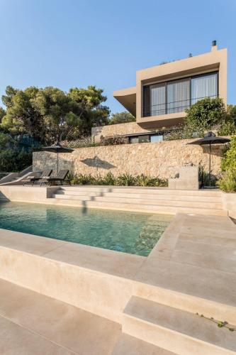 A szálláshely kívülről, Athmonia Residence with Private Pool in Chamolia (Attiki)