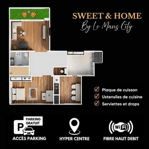Sweet & Home - Centre-ville & Proche Circuit des 24H - Climatisé - Parking - by Le Mans City 3