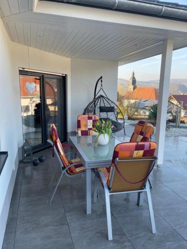 Erkély/terasz, Ferienhaus Marina in Floh-Seligenthal