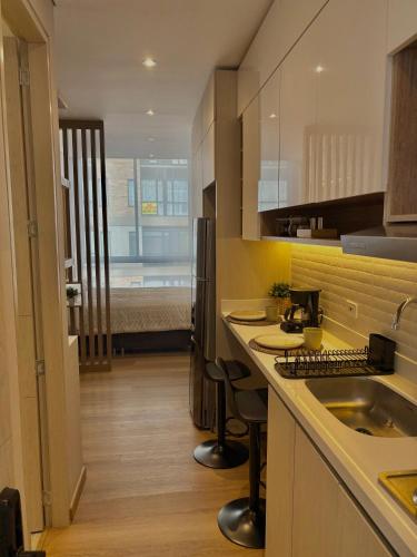 Konyha, Nuevos apartamentos en 4991 Loft in Északnyugat (Lakossági Terület)