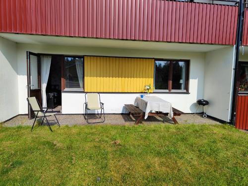 Erkély/terasz, Pauliström - Schöne Ferienwohnung für bis zu 4 Personen - 60qm (Paulistrom - Schone Ferienwohnung fur bis zu 4 Personen - 60qm) in Kvillsfors