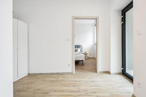 Spacious two-storey apartment with a terrace in the city center in Benesov
