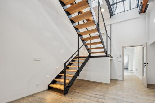 Spacious two-storey apartment with a terrace in the city center in Benesov