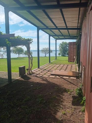 Container House by the River and Park