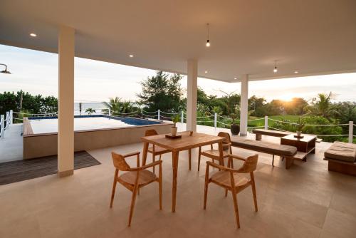 Swimming pool, Trika Surfcamp Bali in Negara