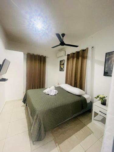 1 double bed