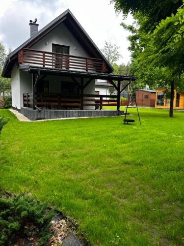Willa Pod Dębami II domek nad zalewem Chańcza z balią oraz sauną na wyłączność