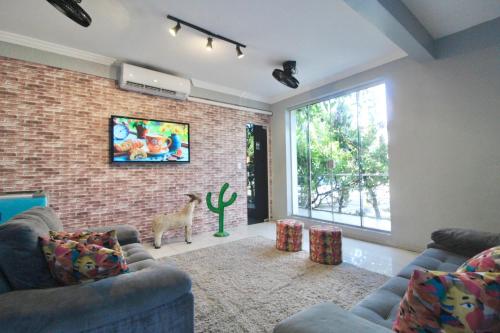 Sala de estar/TV partilhada, Hotel Aeroporto Montese Star in Montese