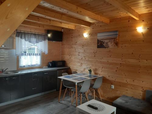 廚房, Domki Nadmorska Oaza in 舒洛比