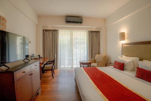 1 doppelbett oder 2 einzelbetten, deluxe, hafenblick, poolblick