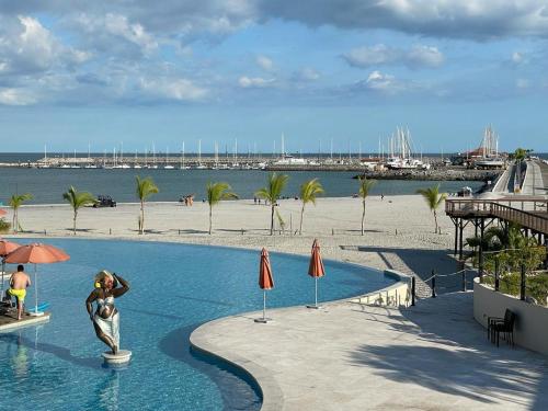 Panoramic beach apartment in 산 카를로스