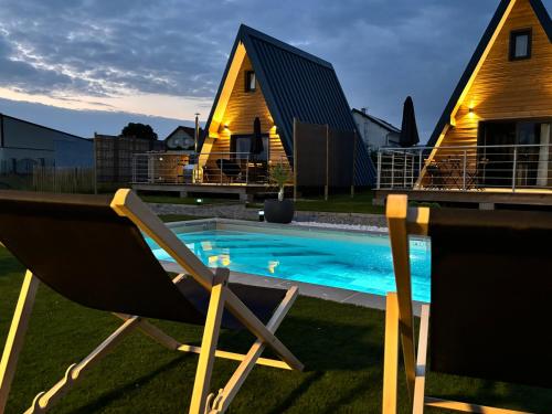 A szálláshely kívülről, Lady Tipi 3 avec bain nordique et piscine in Chavanges