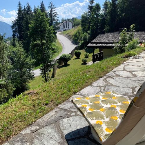 Ferienwohnung Laax mit Traumblick großem Balkon und Terrasse