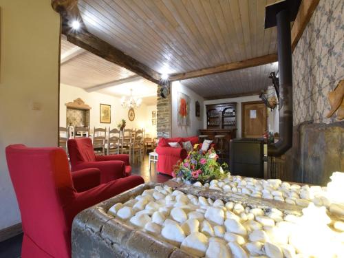 Old farmhouse carefully restored in a peaceful , cleaning included
