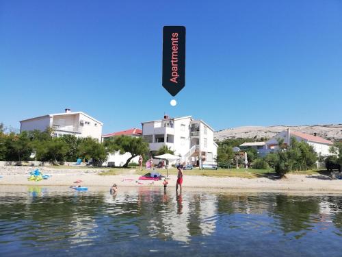 Viesnīcas āriene, On the beach apartments PAG in Dinjiska