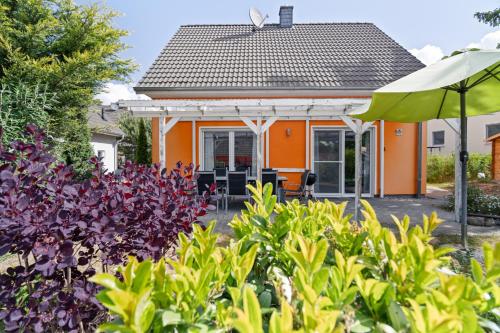 Kilátás, Ferienhaus Aurora mit Kamin und Terrasse in Robel/Muritz