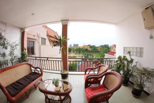 Balkon/teras, RS Guesthouse in Phnom Penh