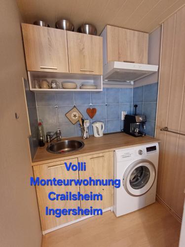 Voll eingerichtete 1,5 Zi, Wohnung UG Crailsheim