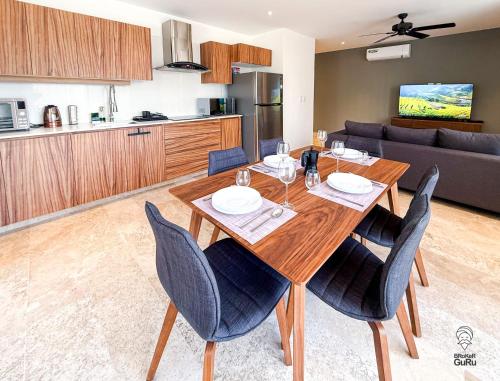 Two-Bedroom Apartment with Balcony room in 2BD with private Balcony & Jacuzzi Aldea Zama View